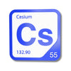 CESIUM Periodic Table Tile – Educational Wall Art for Science Lovers, 5.6 x 5.6 Inches