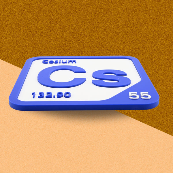 CESIUM Periodic Table Tile – Educational Wall Art for Science Lovers, 5.6 x 5.6 Inches