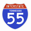 Interstate 55 Road Sign Replica – Personalized Travel Sign | Home & Office Wall Decor (8.54” x 8.53”)