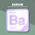 BARIUM Periodic Table Tile – Educational Wall Art for Science Lovers, 5.6 x 5.6 Inches