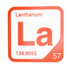 LANTHANUM Periodic Table Tile – Educational Wall Art for Science Lovers, 5.6 x 5.6 Inches