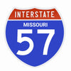 Interstate 57 Road Sign Replica – Personalized Travel Sign | Home & Office Wall Decor (8.54” x 8.53”)