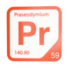 PRASEODYMIUM Periodic Table Tile – Educational Wall Art for Science Lovers, 5.6 x 5.6 Inches