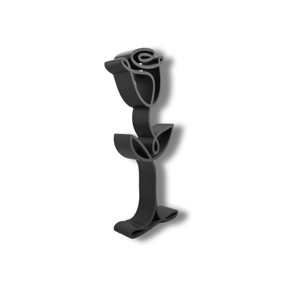 Classic Rose Sculpture, Minimalist Line Art, Rose Silhouette, Elegant Floral Home Decor, Modern Hobbies, Desk Line Art