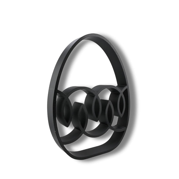 Ribbon Drift Easter Decor, Minimalist Line Art, Egg Silhouette Statue, Elegant Seasonal Home Decor, Modern Hobbies, Desk Line Art