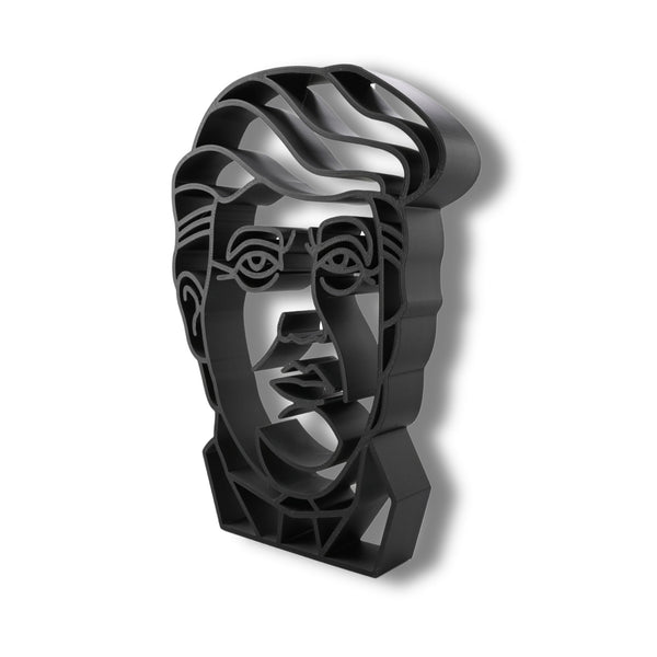 Donald Trump Face Silhouette, Minimalist Line Art, Portrait Sculpture, Elegant Political Artwork, Home Decor, Modern Hobbies, Desk Line Art