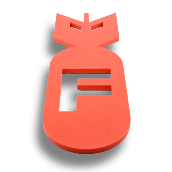 F Bomb Wall Sign - Explosive Humor Home Decor, Easy to Install, Quirky and Durable, Perfect Funny Gift Idea