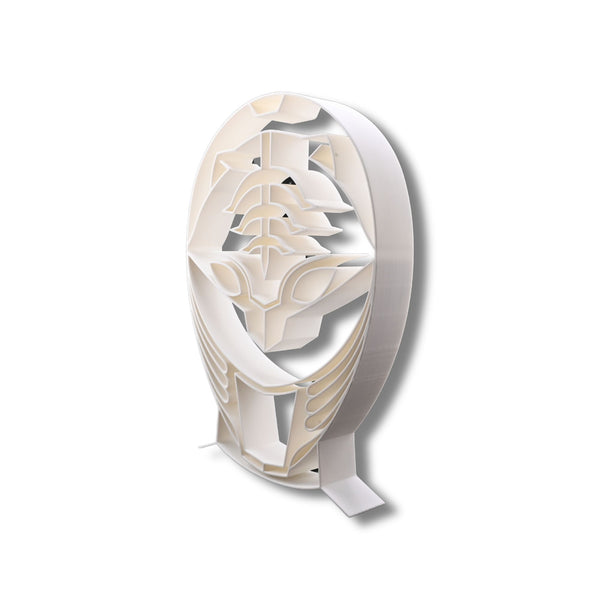 Mighty Morphin Power Ranger Helmet Sculpture, Minimalist Line Art, Power Ranger Helmet Silhouette Home Decor, Modern Hobbies and Desk Line Art Gift