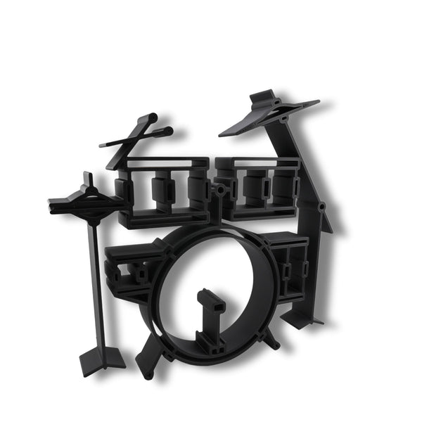 Full Drum Kit Decor, Minimalist Line Art for Music Enthusiasts Home Decor, Modern Hobbies, Desk Line Art