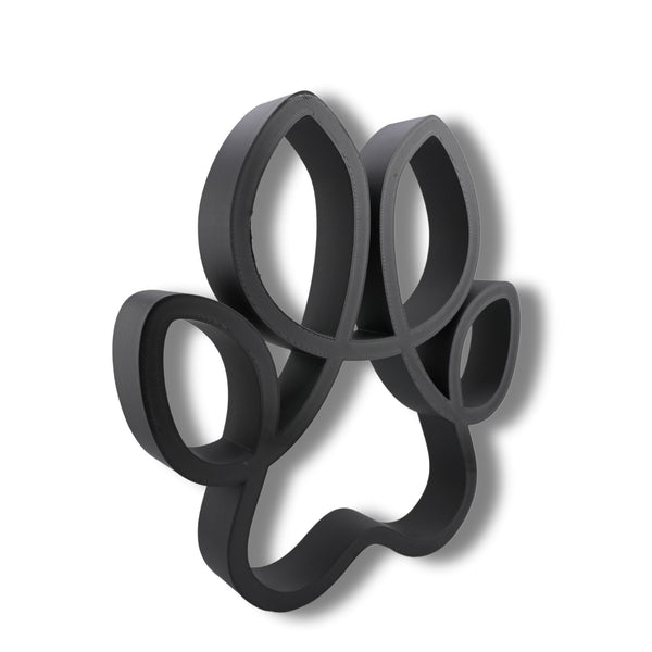 Curved Canine Paw Sculpture, Minimalist Line Art, Dog Paw Silhouette Decor, Pet Lover Gift, Home Decor, Modern Hobbies, Desk Line Art