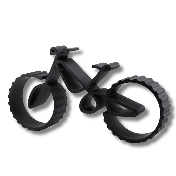 Mountain Bike Sculpture, Minimalist Line Art Cyclist, Cycling Silhouette Home Decor, Modern Hobbies and Desk Line Art