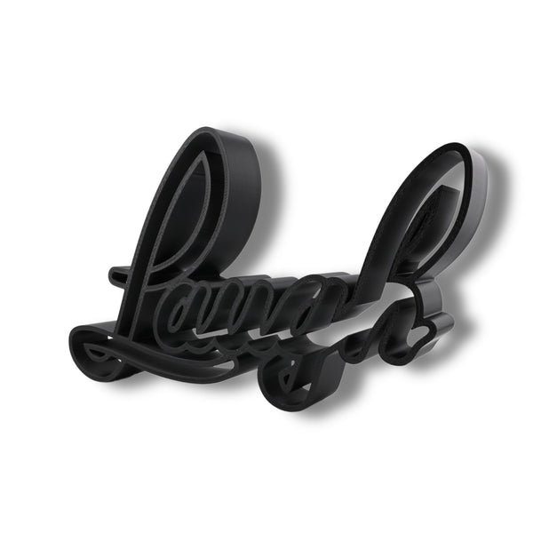 Laugh Script Style, Minimalist Line Art, "Laugh" Sculpture, Elegant Inspirational Home Decor, Modern Hobbies, Desk Line Art