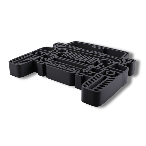 Jeep Wrangler Sculpture Front View Minimalist Line Art SUV Statue, Off-Road Vehicle Wall Decor, Adventure Lover Gift, Modern Desk Display