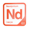 NEODYMIUM Periodic Table Tile – Educational Wall Art for Science Lovers, 5.6 x 5.6 Inches