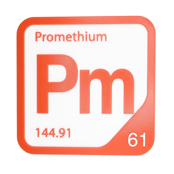 PROMETHIUM Periodic Table Tile – Educational Wall Art for Science Lovers, 5.6 x 5.6 Inches