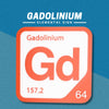 GADOLINIUM Periodic Table Tile – Educational Wall Art for Science Lovers, 5.6 x 5.6 Inches