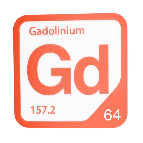GADOLINIUM Periodic Table Tile – Educational Wall Art for Science Lovers, 5.6 x 5.6 Inches