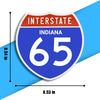 Interstate 65 Road Sign Replica – Personalized Travel Sign | Home & Office Wall Decor (8.54” x 8.53”)