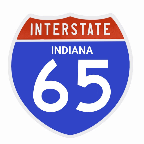 Interstate 65 Road Sign Replica – Personalized Travel Sign | Home & Office Wall Decor (8.54” x 8.53”)