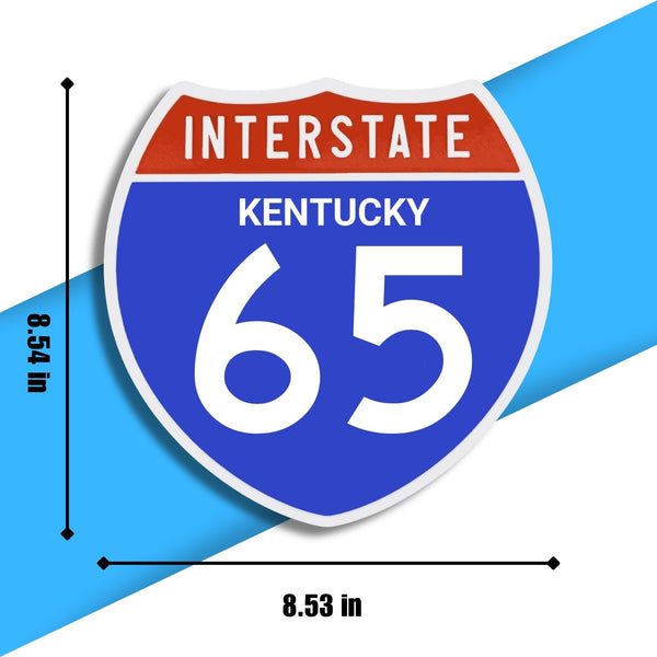 Interstate 65 Road Sign Replica – Personalized Travel Sign | Home & Office Wall Decor (8.54” x 8.53”)