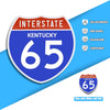 Interstate 65 Road Sign Replica – Personalized Travel Sign | Home & Office Wall Decor (8.54” x 8.53”)