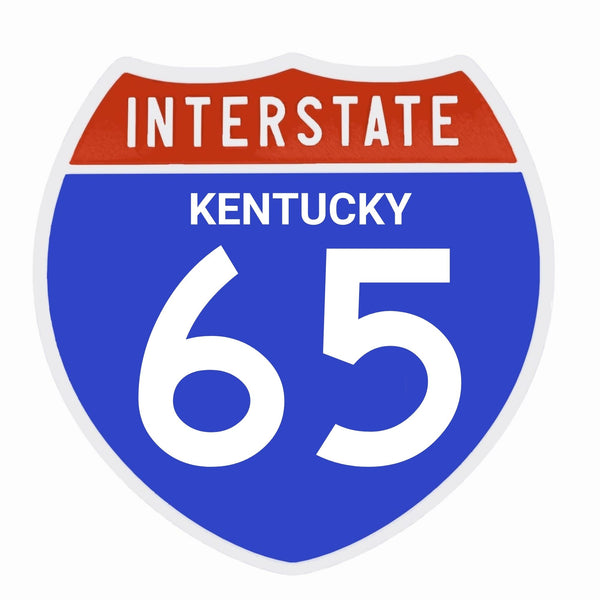 Interstate 65 Road Sign Replica – Personalized Travel Sign | Home & Office Wall Decor (8.54” x 8.53”)