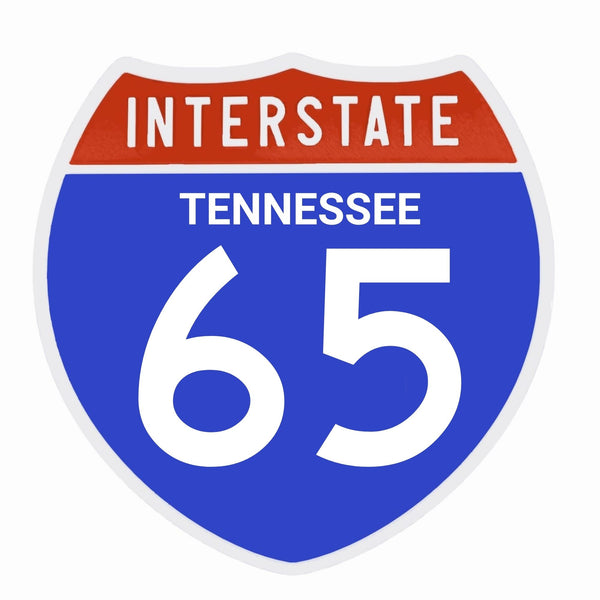 Interstate 65 Road Sign Replica – Personalized Travel Sign | Home & Office Wall Decor (8.54” x 8.53”)