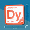 DYSPROSIUM Periodic Table Tile – Educational Wall Art for Science Lovers, 5.6 x 5.6 Inches