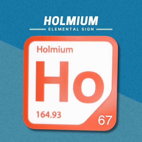 HOLMIUM Periodic Table Tile – Educational Wall Art for Science Lovers, 5.6 x 5.6 Inches
