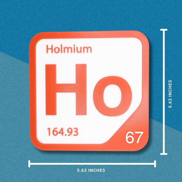 HOLMIUM Periodic Table Tile – Educational Wall Art for Science Lovers, 5.6 x 5.6 Inches