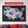 Interstate 88 road sign replica indoor wall decor lifestyle image