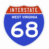 Interstate 68 Road Sign Replica – Personalized Travel Sign | Home & Office Wall Decor (8.54” x 8.53”)