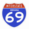 Interstate 69 Road Sign Replica – Personalized Travel Sign | Home & Office Wall Decor (8.54” x 8.53”)
