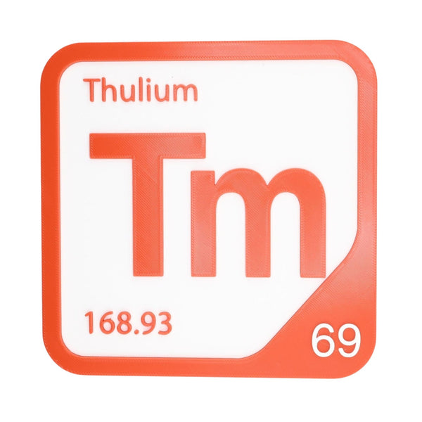 THULIUM Periodic Table Tile – Educational Wall Art for Science Lovers, 5.6 x 5.6 Inches