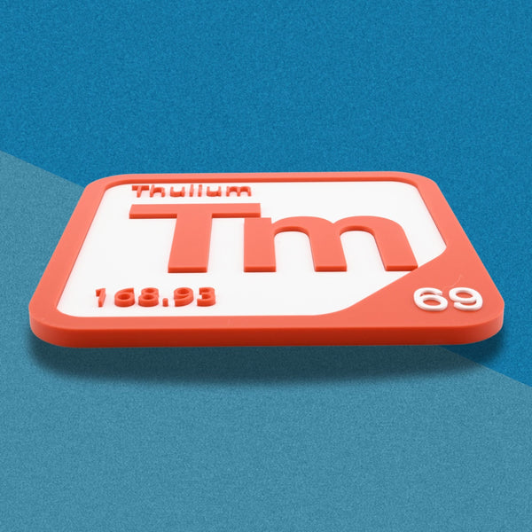 THULIUM Periodic Table Tile – Educational Wall Art for Science Lovers, 5.6 x 5.6 Inches