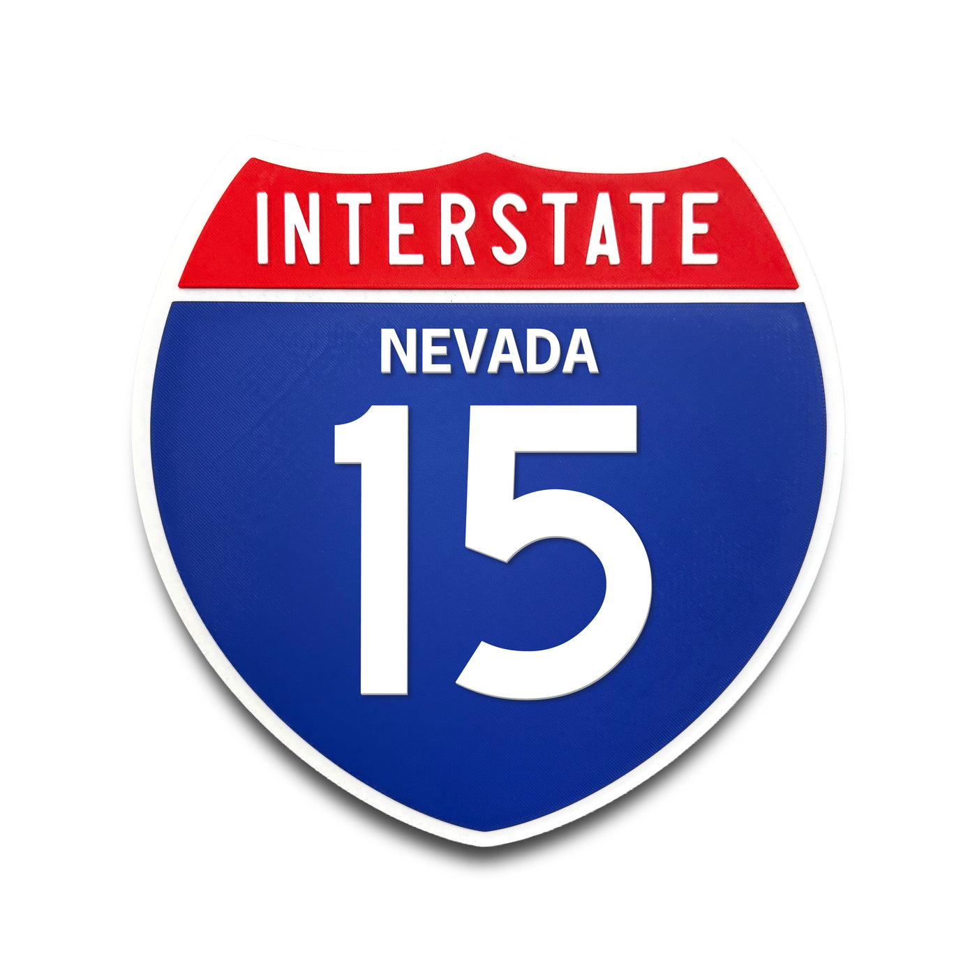 Interstate 15 Nevada road sign replica front view