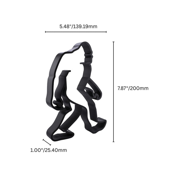 Sasquatch Walking, Bigfoot Line Art Figure, 3D Printed Gift, Unique Camper Gift Idea, Yeti Line Art Sculpture, Minimalist Home Decor