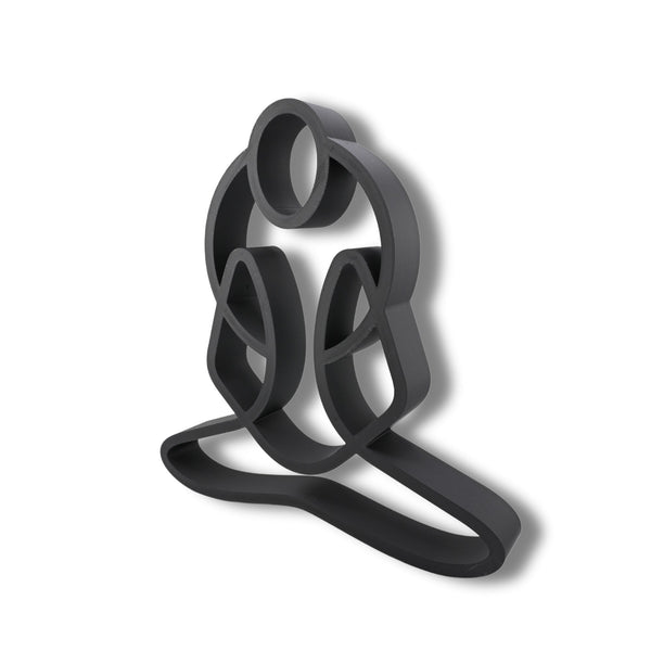 Easy Pose Trinity Yoga Art, Minimalist Line Art, Harmony & Progress Home Decor, Modern Hobbies, Desk Line Art