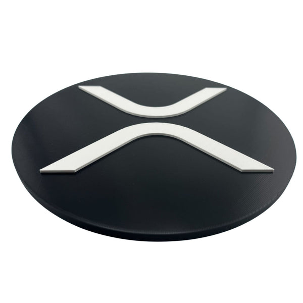 Modern XRP Wall Sign – Cryptocurrency Decor | XRP Logo Wall Art | 8.66" x 8.66" | Adhesive Backing | Perfect Gift for Crypto Enthusiasts