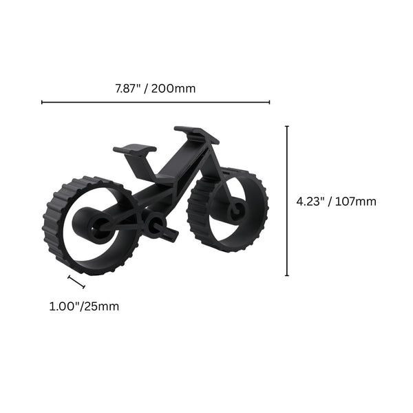 Downhill Mountain Bike Sculpture, Minimalist Line Art Rider, MTB Silhouette Home Decor, Modern Hobbies and Desk Line Art