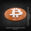 BTC Bitcoin Wall Sign - Cryptocurrency Decor, Modern Bitcoin Logo Wall Art, Perfect Gift for Crypto Enthusiasts