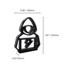 Hooded Sweatshirt Hacker Sculpture, Minimalist Line Art Cyberpunk Figure, Hacker Silhouette Home Decor, Modern Hobbies and Desk Line Art