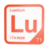 LUTETIUM Periodic Table Tile – Educational Wall Art for Science Lovers, 5.6 x 5.6 Inches