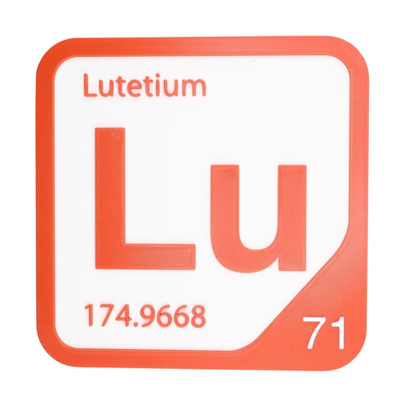 LUTETIUM Periodic Table Tile – Educational Wall Art for Science Lovers, 5.6 x 5.6 Inches