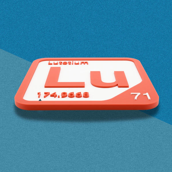 LUTETIUM Periodic Table Tile – Educational Wall Art for Science Lovers, 5.6 x 5.6 Inches