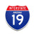 Interstate 19 Arizona road sign replica front view