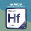 HAFNIUM Periodic Table Tile – Educational Wall Art for Science Lovers, 5.6 x 5.6 Inches