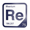 RHENIUM Periodic Table Tile – Educational Wall Art for Science Lovers, 5.6 x 5.6 Inches