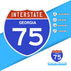 Interstate 75 Road Sign Replica – Personalized Travel Sign | Home & Office Wall Decor (8.54” x 8.53”)