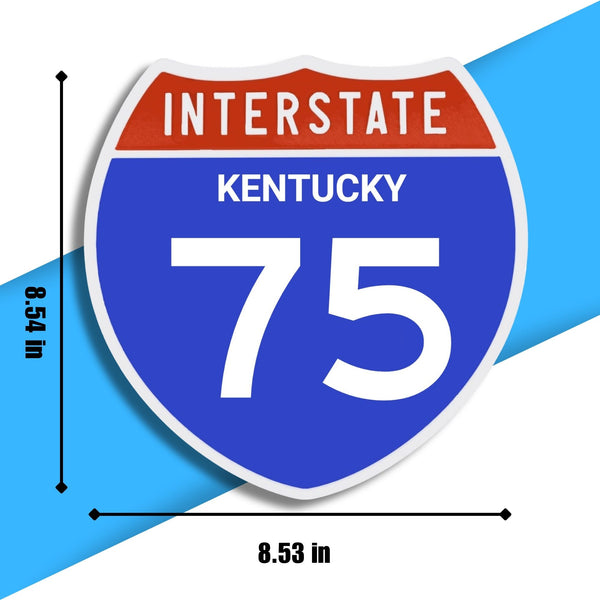 Interstate 75 Road Sign Replica – Personalized Travel Sign | Home & Office Wall Decor (8.54” x 8.53”)